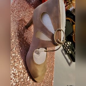 Ankle Tie Peep Toe Heels